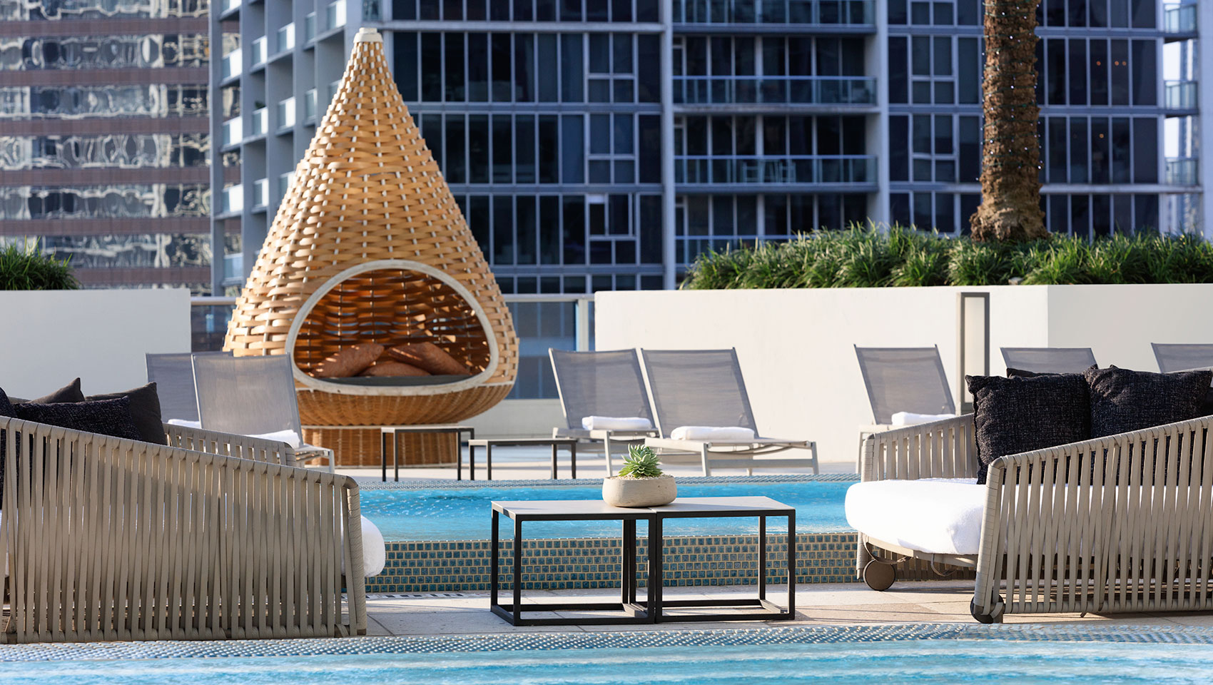 Cabana by the pool