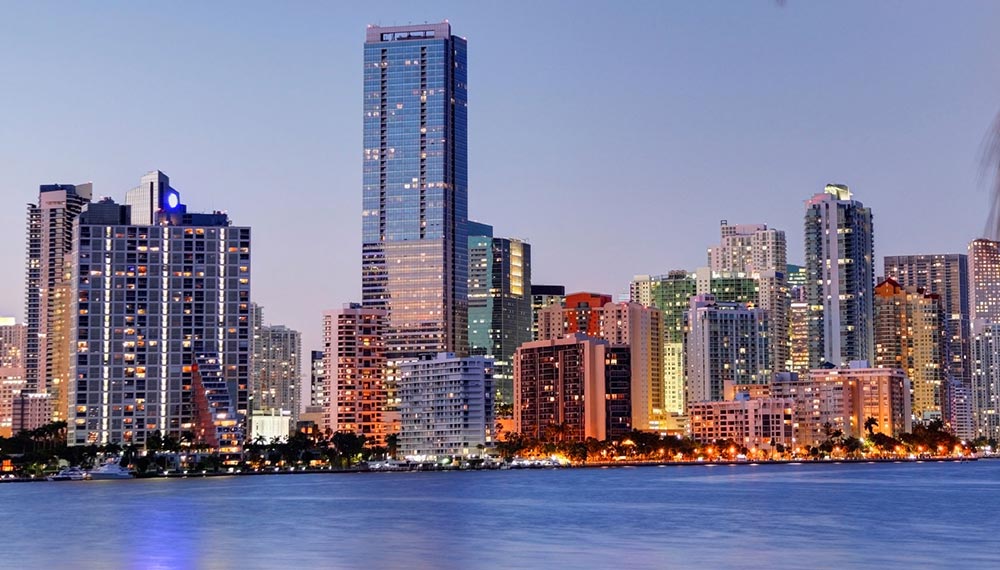 View of Downtown Miami from the water